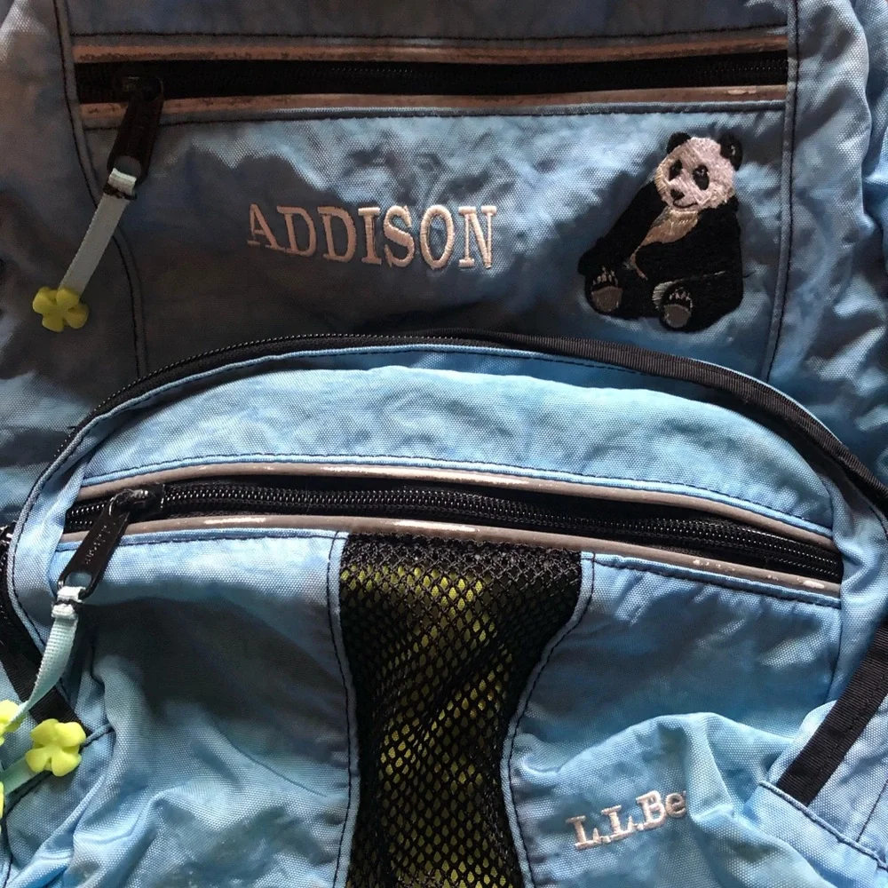 LL Bean Backpack, ‘Addison’ and Panda